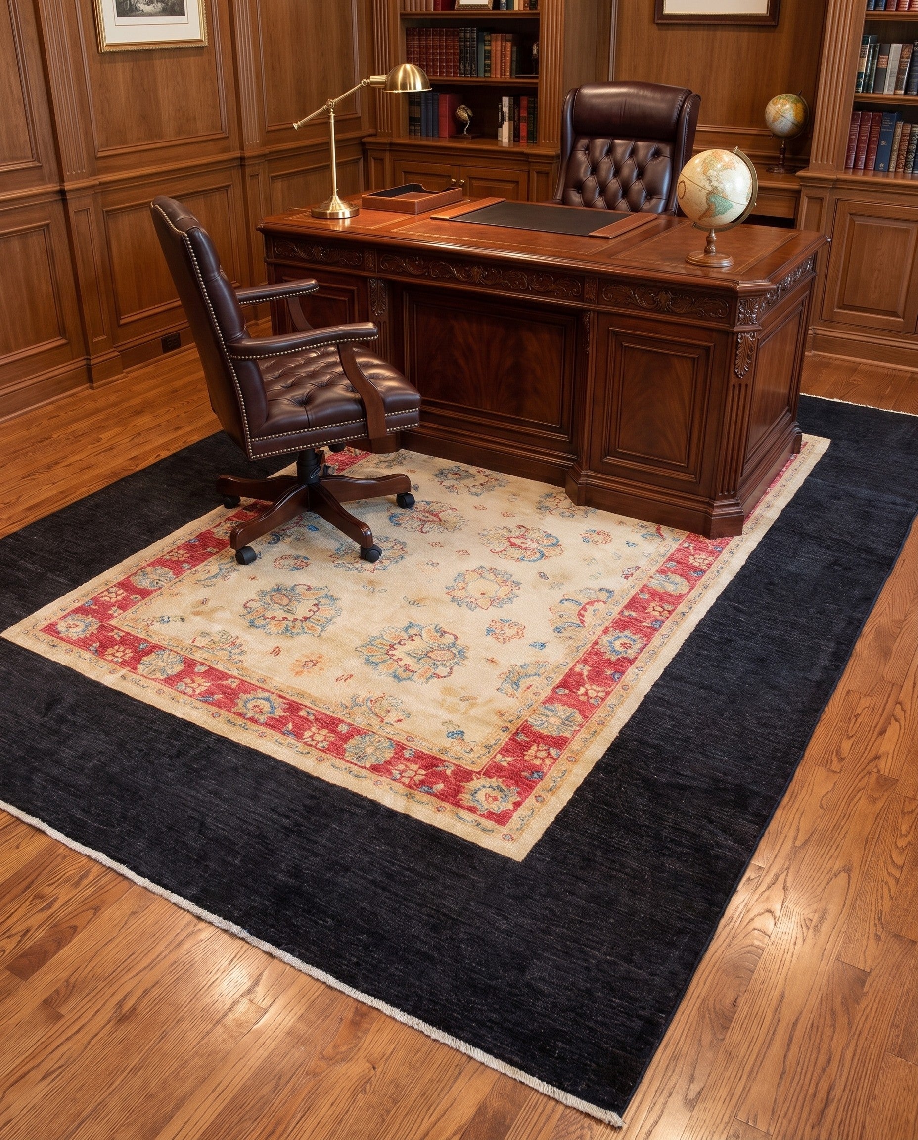 6' 5 x 9' 6 Hand Knotted Ziegler Rug
