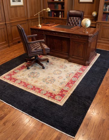 6' 5 x 9' 6 Hand Knotted Ziegler Rug