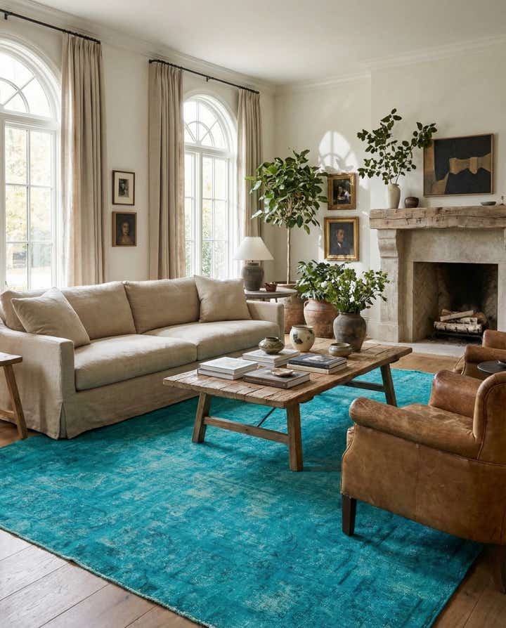9' 6 x 13' 2 Hand Knotted Ultra Vintage Persian Wool Rug