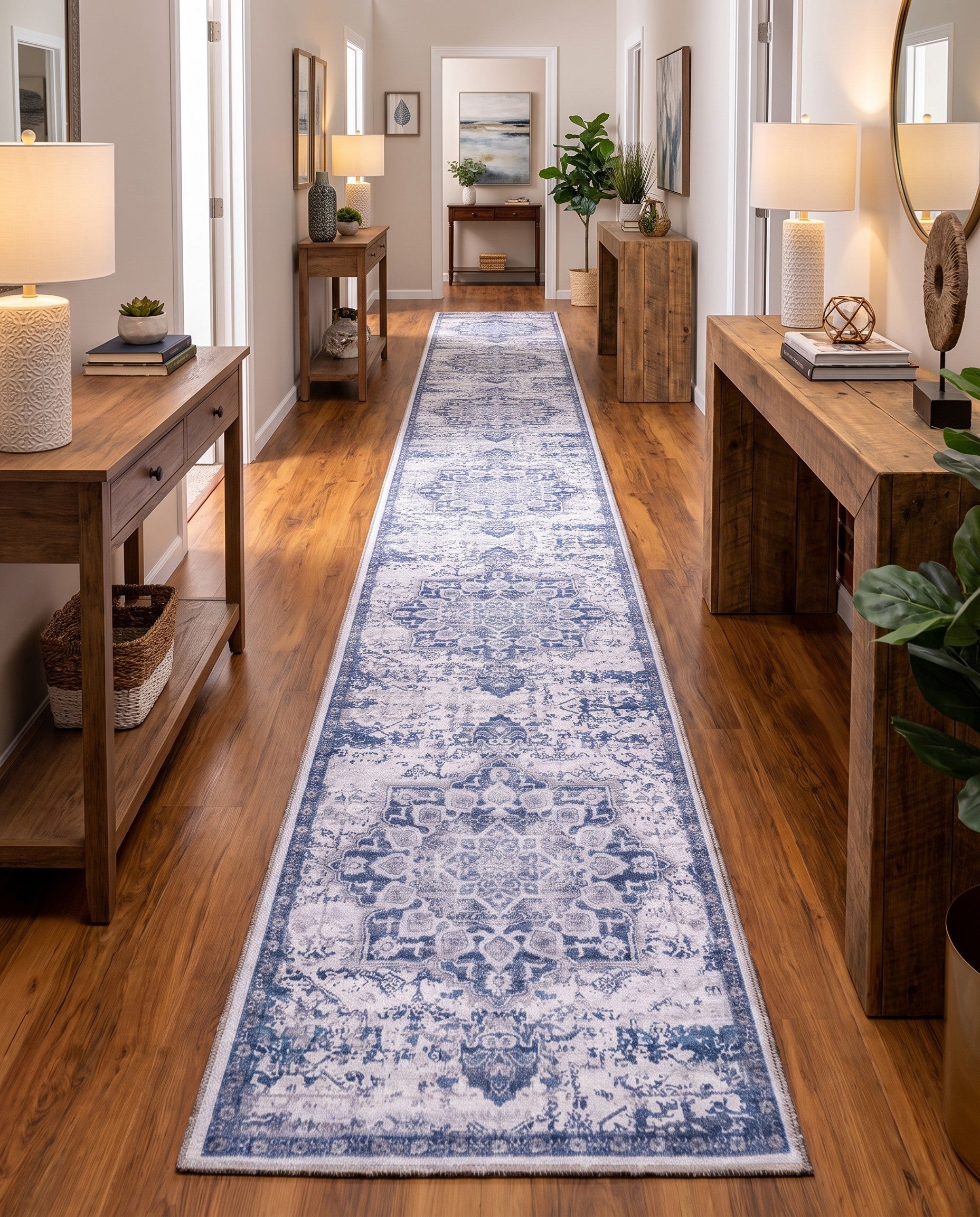 2' 7 x 16' 5 Washable Francesca Runner Rug