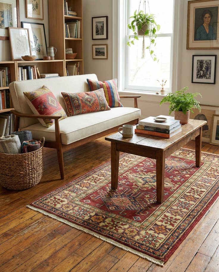 Detail image of 2' 8 x 4' 1 Hand Knotted Kazak Oriental Rug