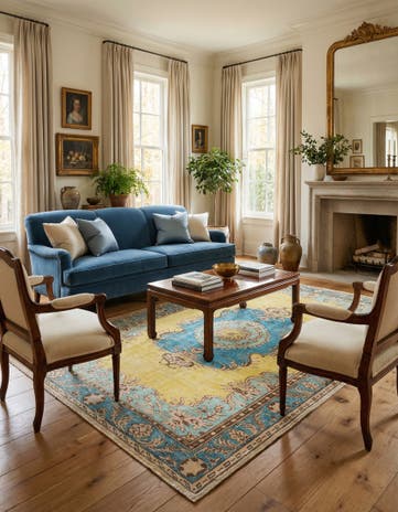 5' 11 x 9' 8 Vintage Royal Rug