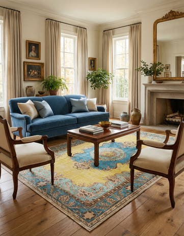 5' 11 x 9' 8 Vintage Royal Rug