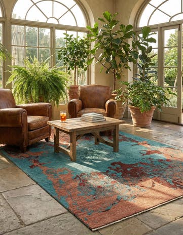 5' 5 x 8' 2 Hand Knotted Anar Rug