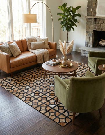 5' x 7' 9 Cowhide Rug