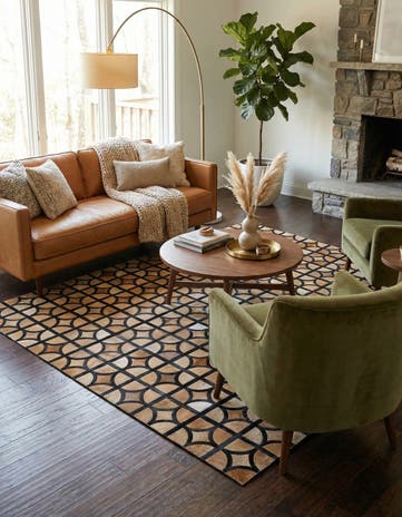 5' x 7' 9 Cowhide Rug