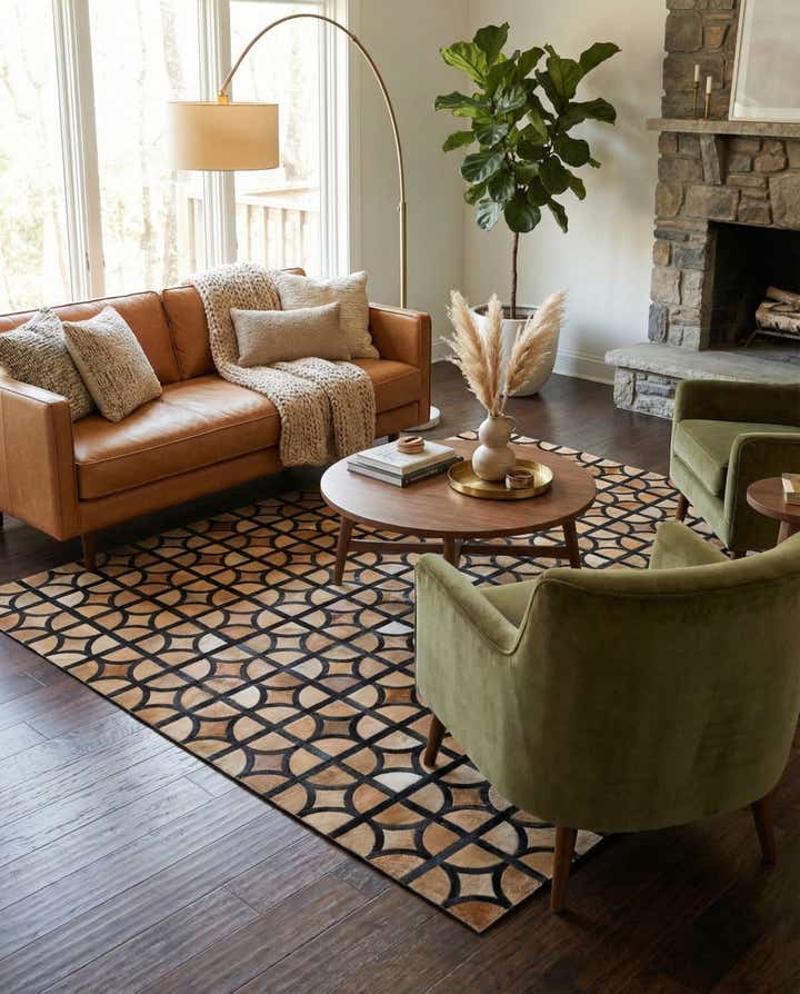 5' x 7' 9 Cowhide Rug