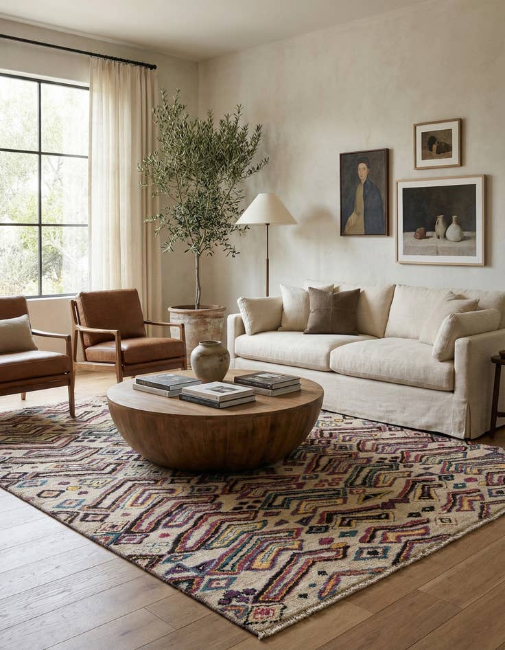 Detail image of 8' x 10' 1  Hand Knotted Darya Wool Rug