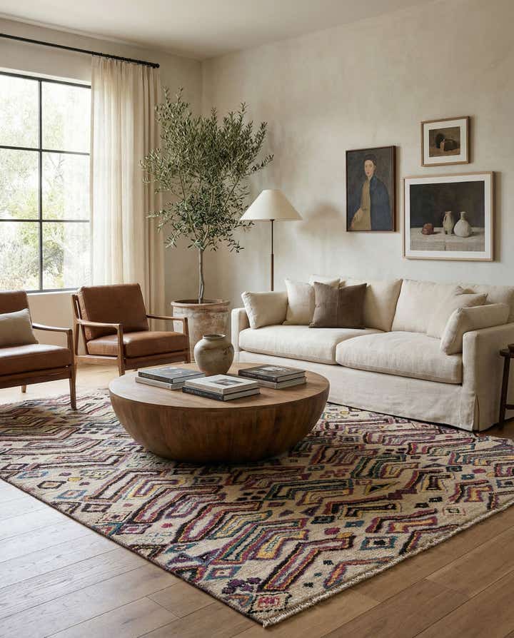 8' x 10' 1 Hand Knotted Darya Wool Rug