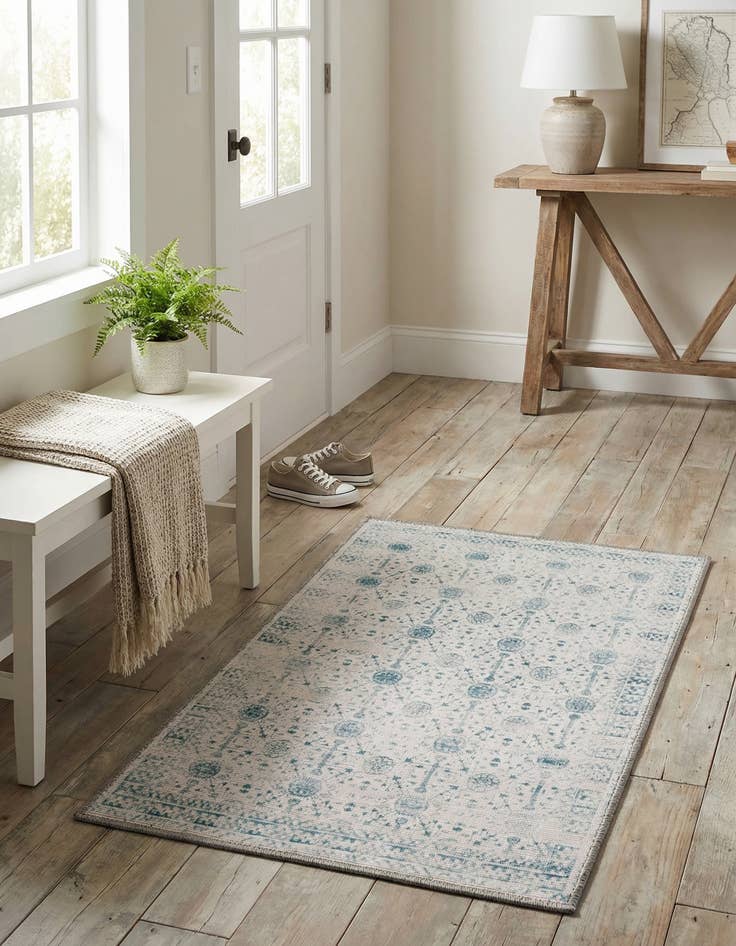 Detail image of 2' x 3' Washable Timeless Rug