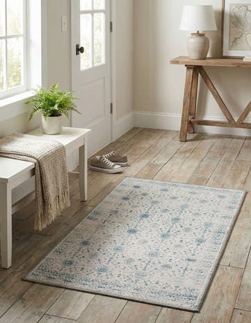 Ivory Washable Timeless Rug