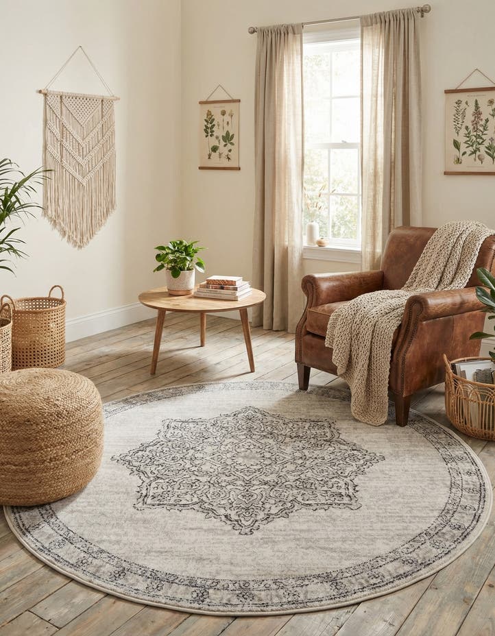 5' 3 x 5' 3 Nyla Round Rug