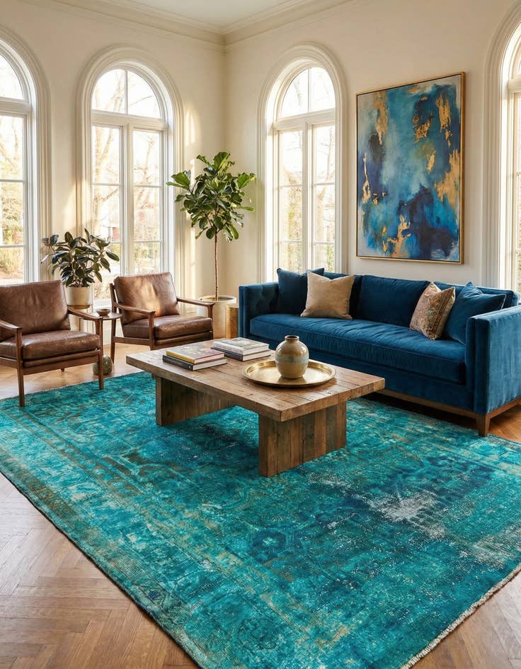 Detail image of 5' 5 x 9' 11 Vintage Royal Rug