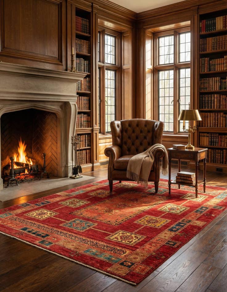 Detail image of 5' 8 x 7' 11 Kashkuli Rug