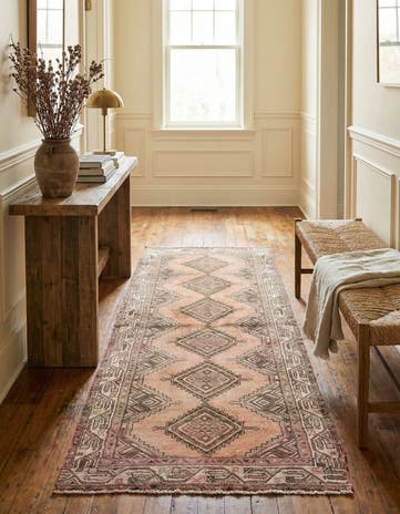 2' 6 x 6' 1 Hand Knotted Ultra Vintage Persian Wool Runner Rug