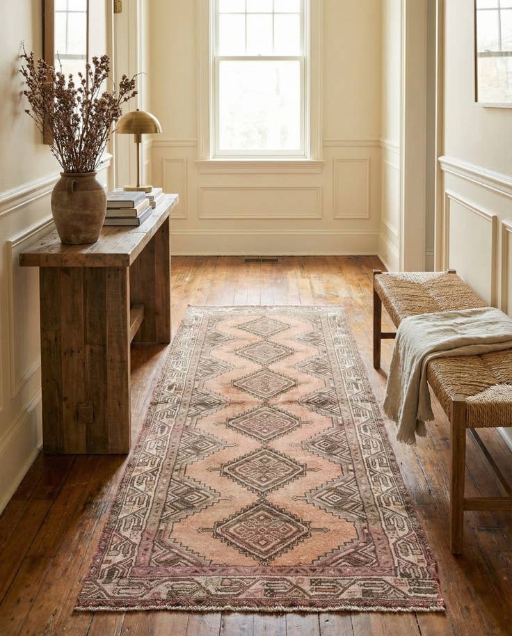 Detail image of 2' 6 x 6' 1 Hand Knotted Ultra Vintage Persian Wool Runner Rug