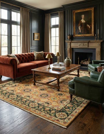 5' 9 x 8' Hand Knotted Ariana Ziegler Rug