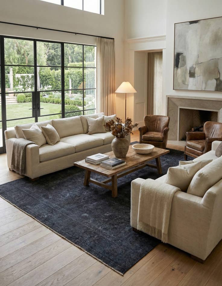 Detail image of 9' 6 x 12' 7  Hand Knotted Ultra Vintage Persian Wool Rug