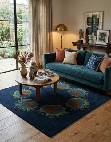 7' 6 x 7' 7 Luna Wool Square Rug
