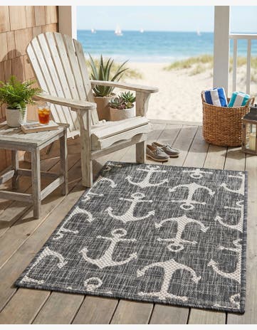 2' x 3' Easy-Clean Coastal Indoor / Outdoor Rug