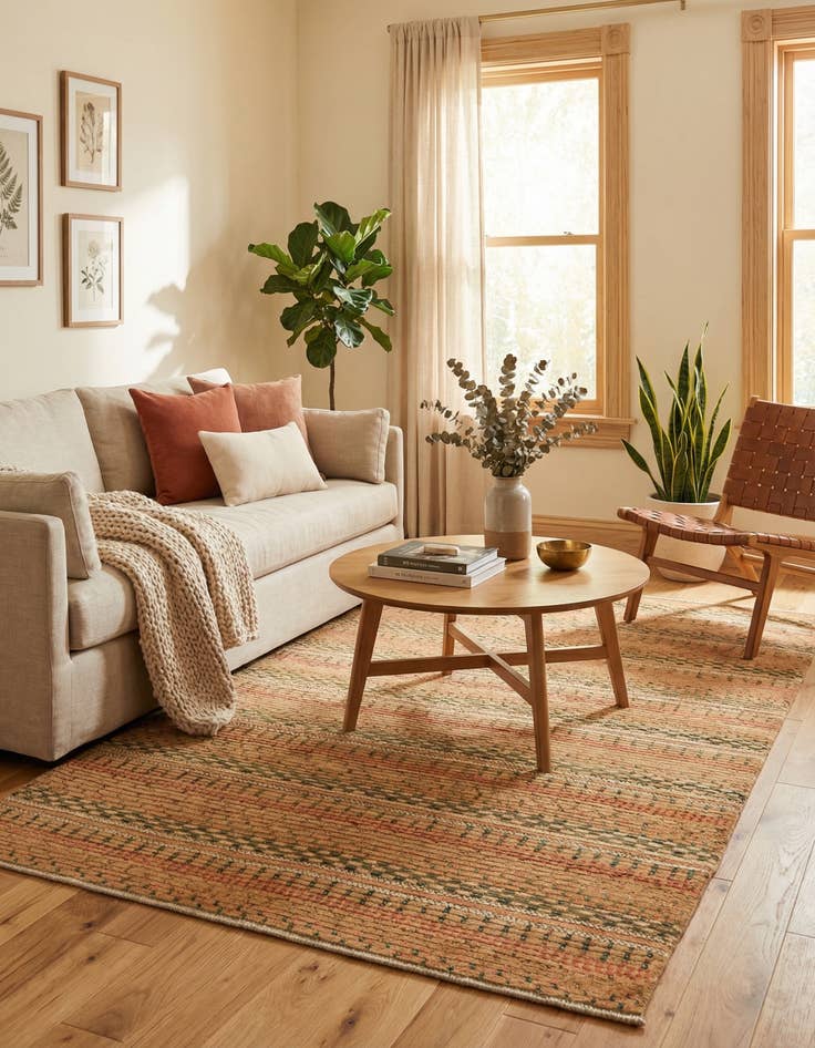 Detail image of 5' x 8'  Hand Knotted Darya Wool Rug