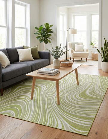 7' x 10' Easy-Clean Modern Indoor / Outdoor Rug
