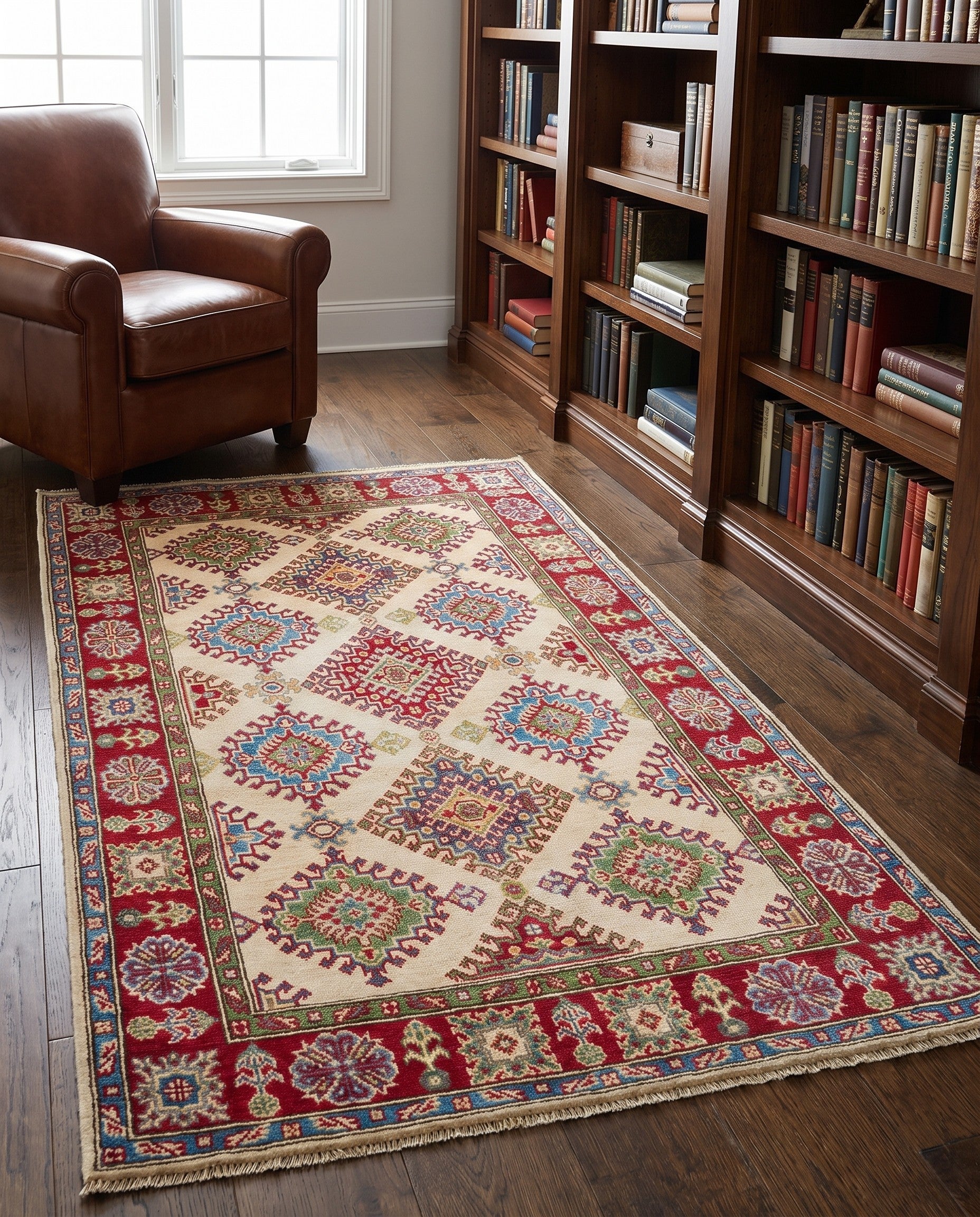 3' 10 x 6' Hand Knotted Kazak Rug