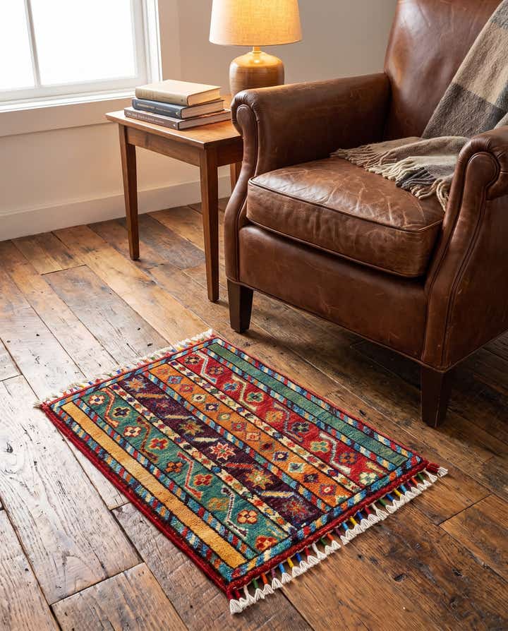 45cm x 65cm anudado a mano Modern Ziegler Alfombra