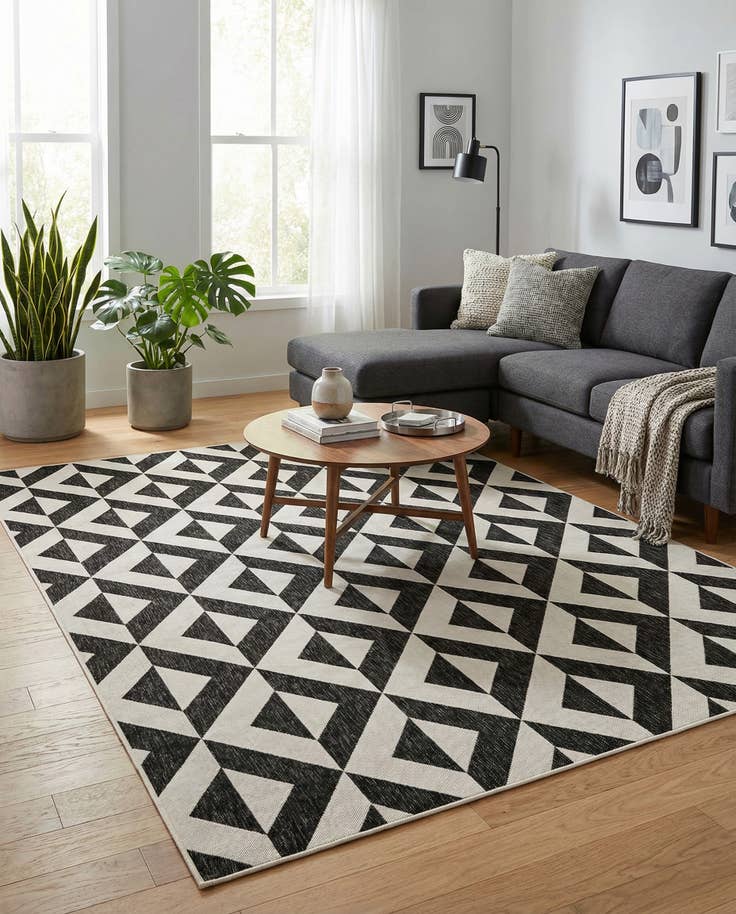 Detail image of 7' 10 x 11' Easy-Clean Jill Zarin Napa Indoor / Outdoor Rug