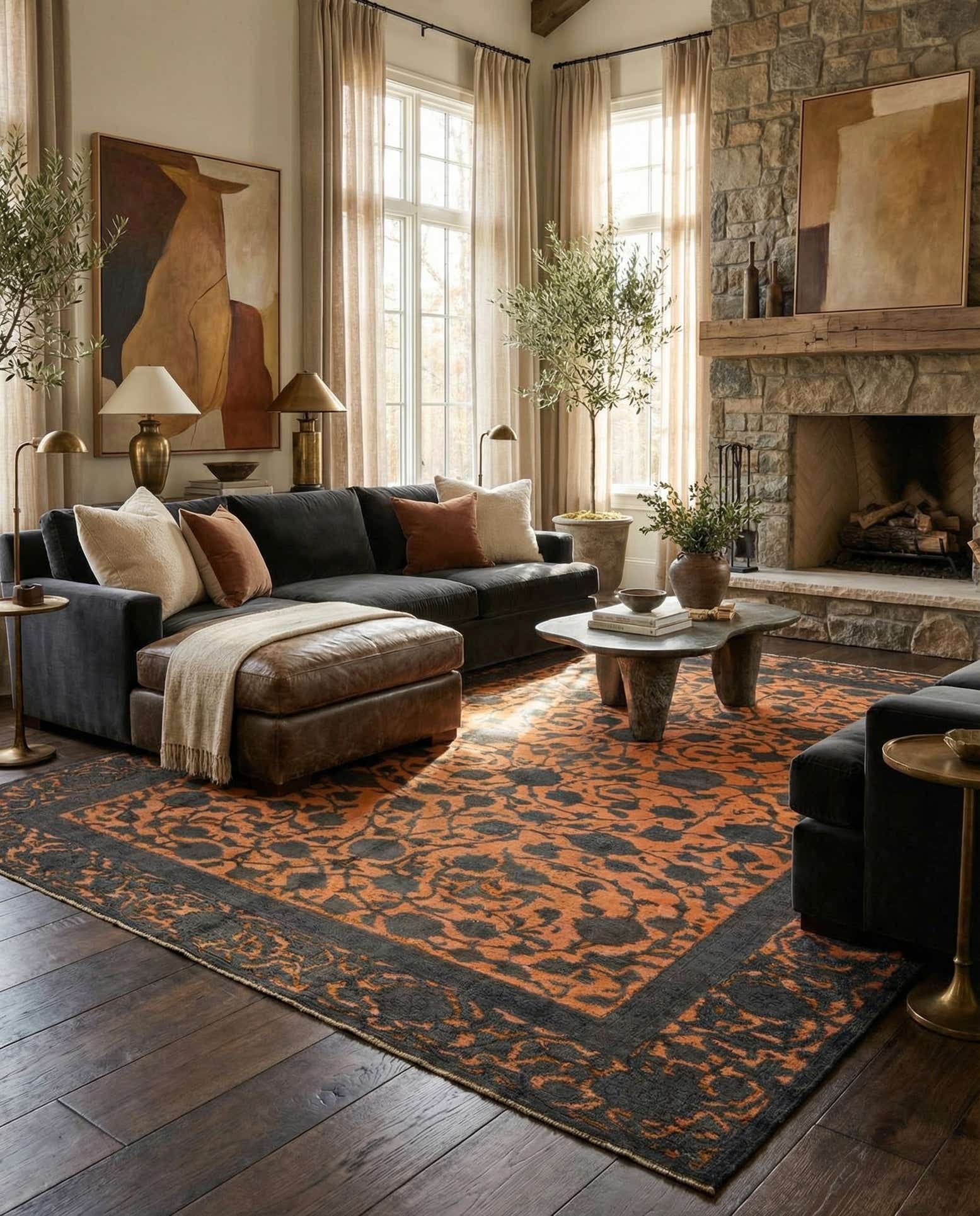 9' 1 x 11' 3 Hand Knotted Ultra Vintage Persian Wool Rug