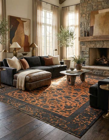 9' 1 x 11' 3 Hand Knotted Ultra Vintage Persian Wool Rug