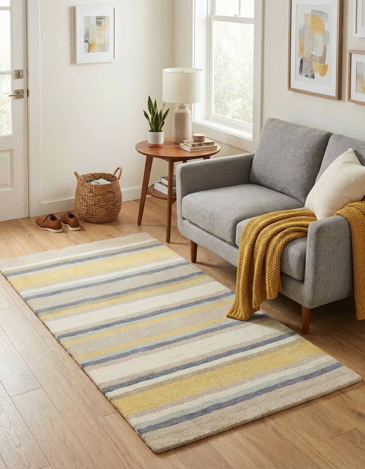 Detail image of 2' 8 x 5' Luna Wool Rug