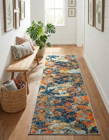 2' x 6' Washable Vivid Runner Rug