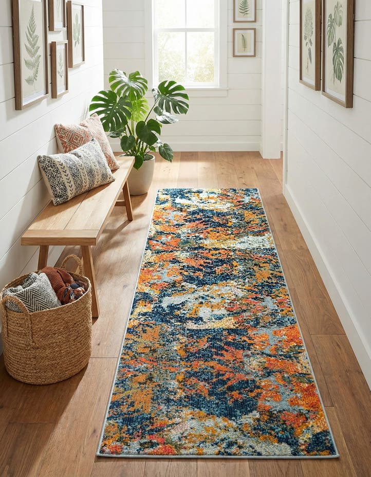 2' x 6' Washable Vivid Runner Rug