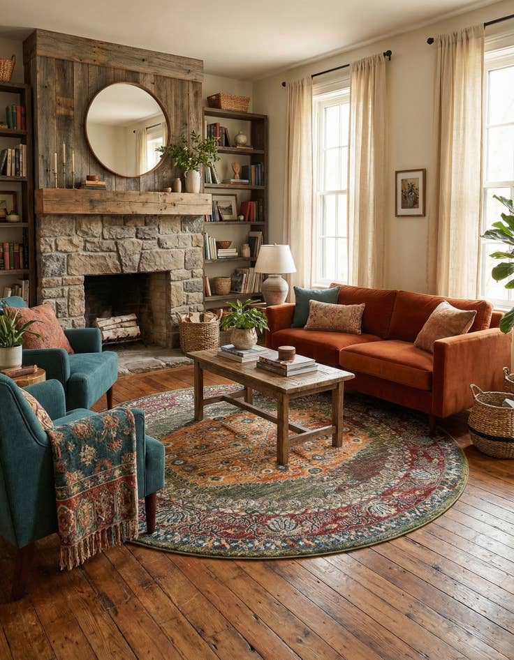 Detail image of 8' x 8' Isabella Round Rug