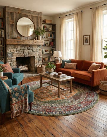 Fern Green Isabella Round Rug