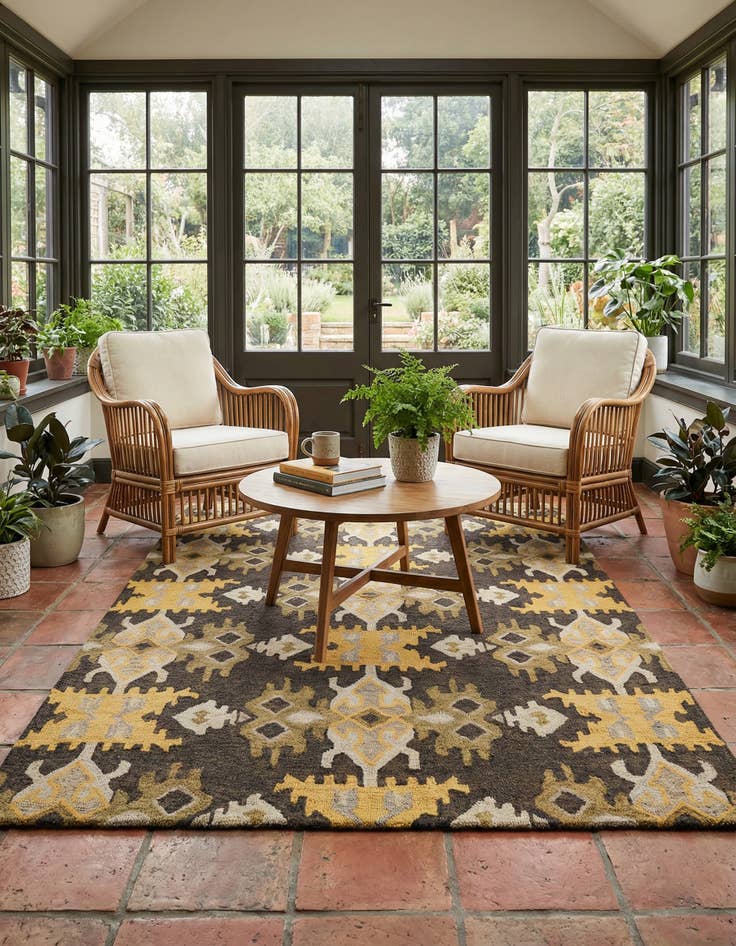 Detail image of 5' x 8' Luna Wool Rug