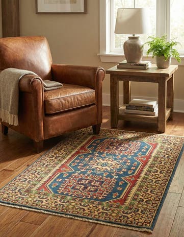 2' 9 x 3' 11 Hand Knotted Kazak Rug