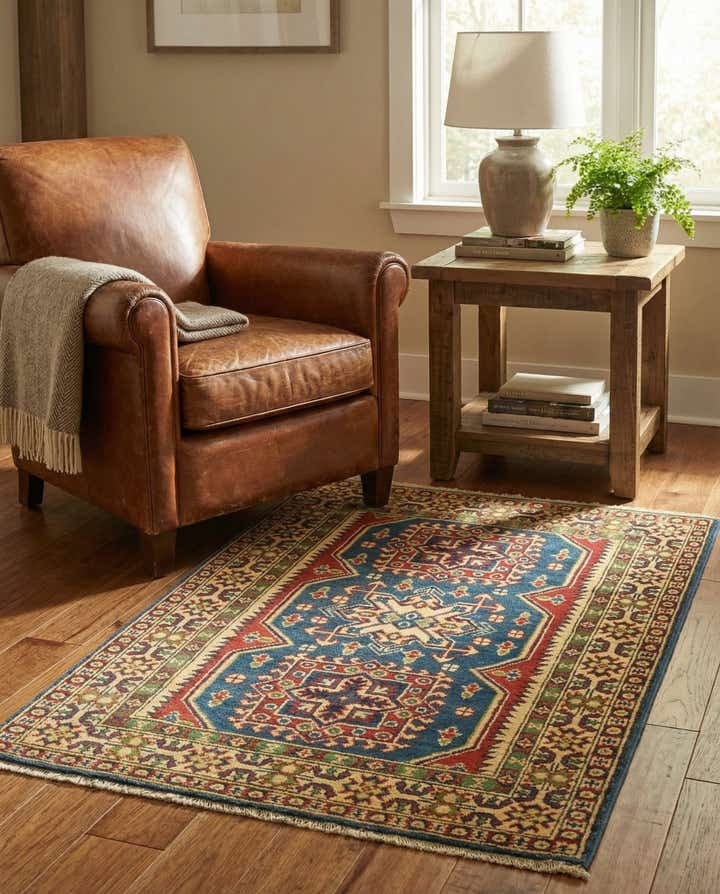 2' 9 x 3' 11 Hand Knotted Kazak Rug