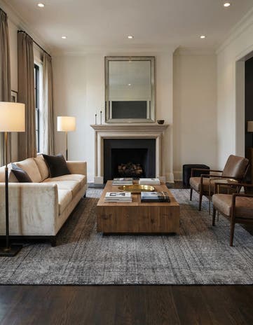7' 10 x 11' Hand Woven Jill Zarin English Manor Farmhouse Wool Rug