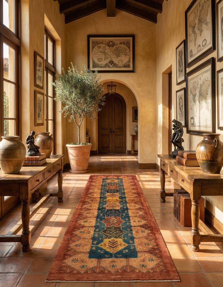 Detail image of 3' x 11' 2 Luribaft Wool Runner Rug