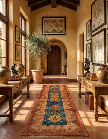 3' x 11' 2 Luribaft Wool Runner Rug