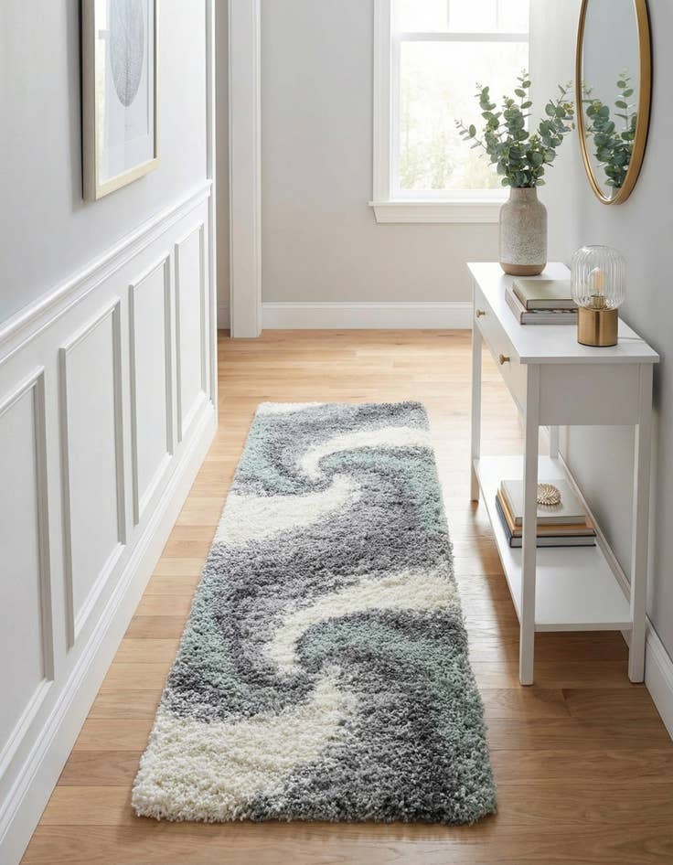 Detail image of  2' x 6' 7 Soft Touch Shag Runner Rug