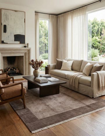 5' 7 x 7' 10 Hand Knotted Darya Wool Rug
