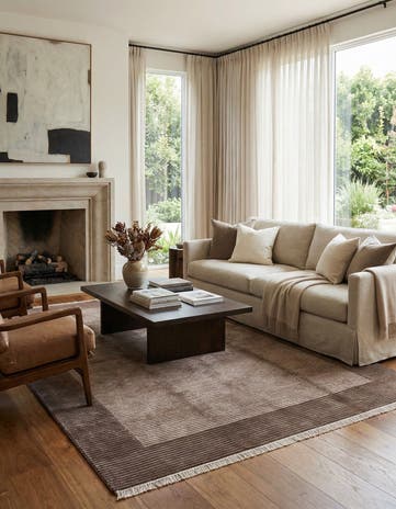 5' 7 x 7' 10 Hand Knotted Darya Wool Rug