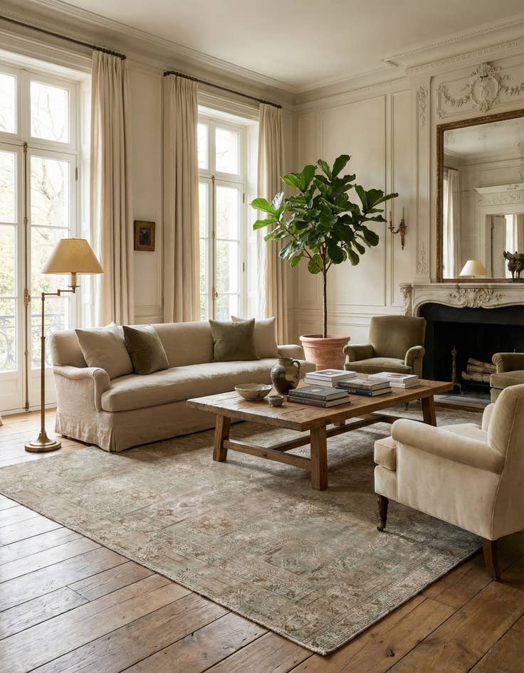 Detail image of 9' x 12' 3  Hand Knotted Ultra Vintage Persian Wool Rug