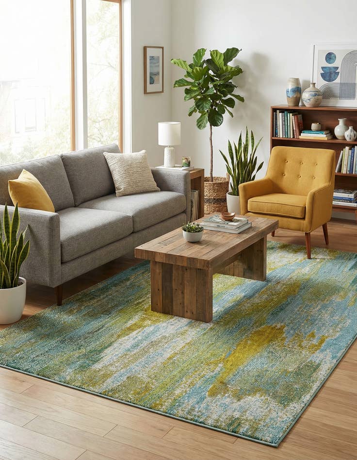 Detail image of  6' x 9'  Washable Sevilla Rug