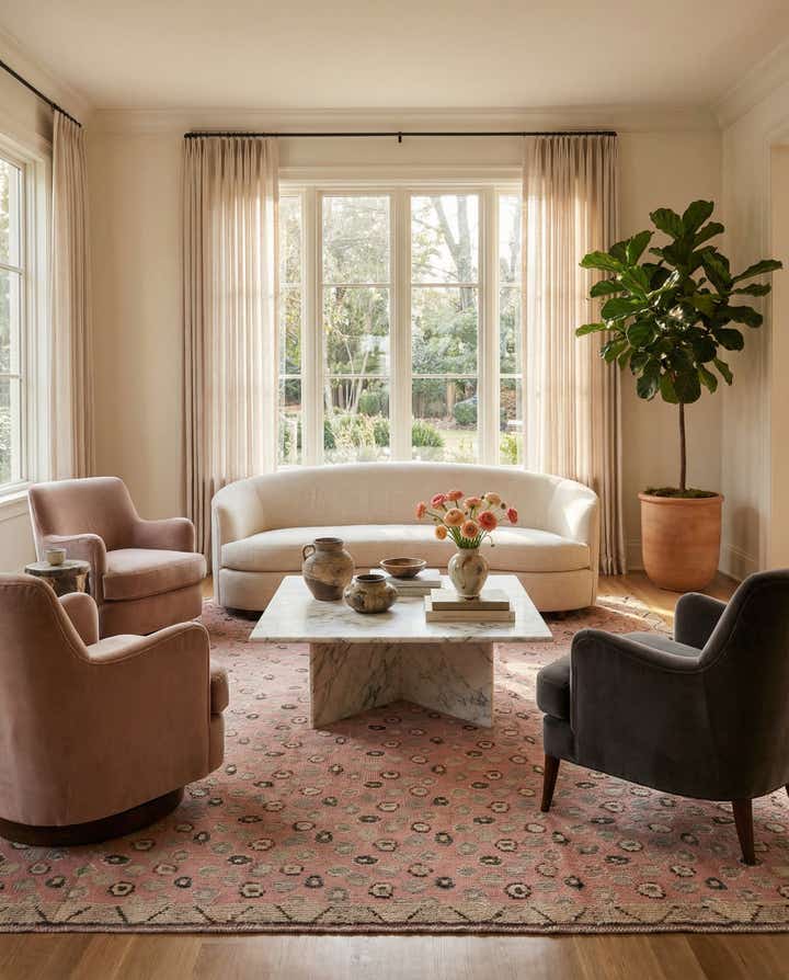 8' 5 x 10' Hand Knotted Darya Wool Rug