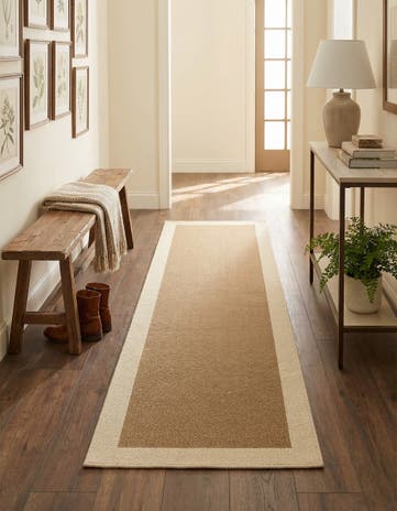 2' x 6' 1 Jill Zarin Border Wool Runner Rug