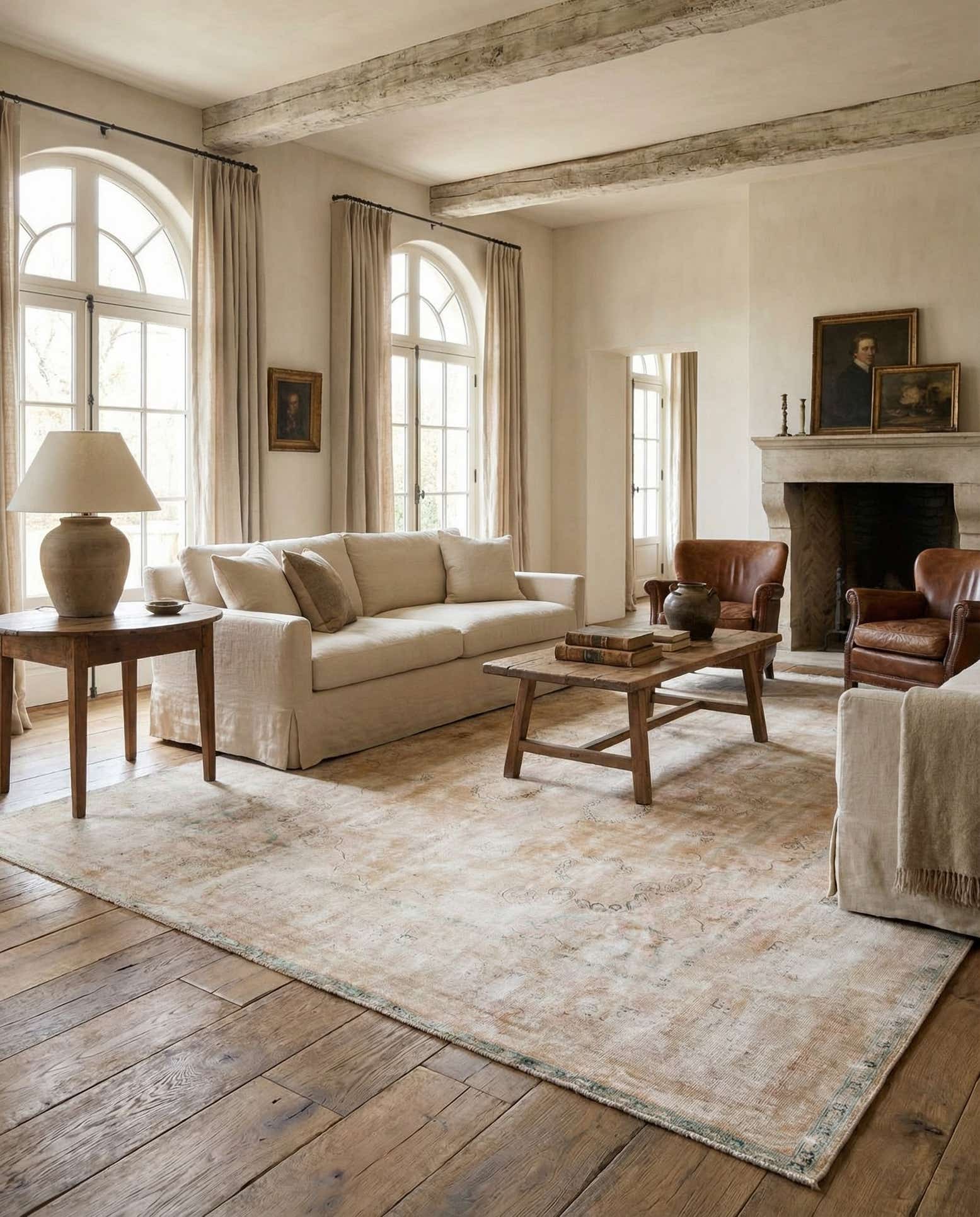 9' 10 x 13' Hand Knotted Ultra Vintage Persian Wool Rug